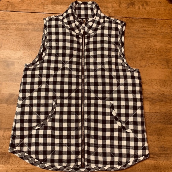Mud Pie Jackets & Blazers - Mud Pie Buffalo Check Vest, Black & White, NWT